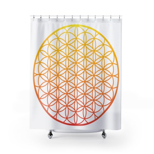 sacred geometry shower curtain