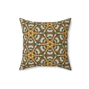 Starseed Luxe Gold Star Geometric Accent Pillow