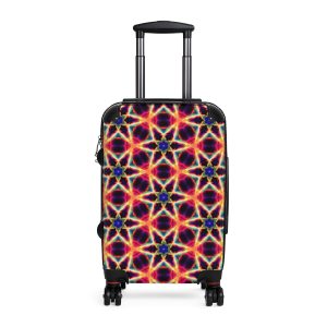 Trippy Psychedelic Art Geometry Suitcase