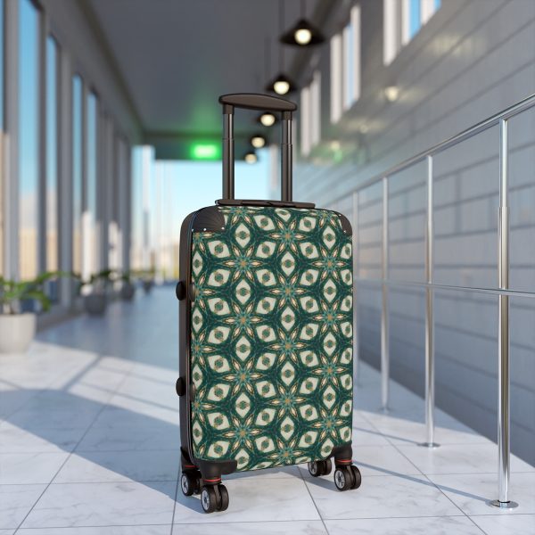 Emerald Stars Geometric Rolling Luggage