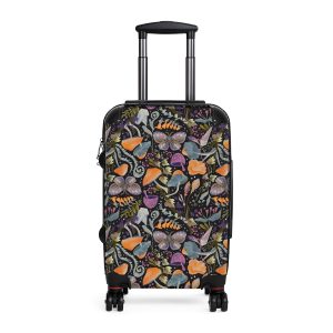 Whimsical Mushroom Rolling Luggage Bag