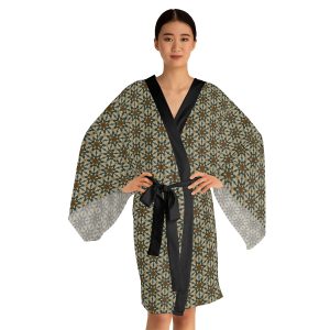 gold star snowflake kimono