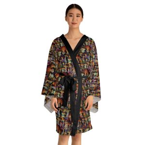 magic mushroom kimono robe