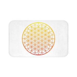 seed of life sacred geometry bath mat