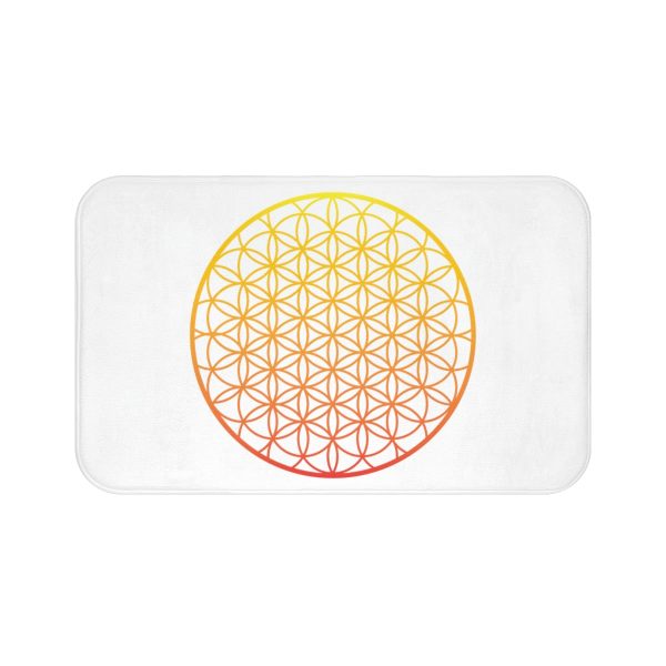 seed of life sacred geometry bath mat