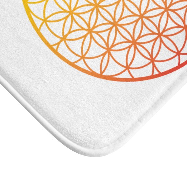 seed of life sacred geometry bath mat